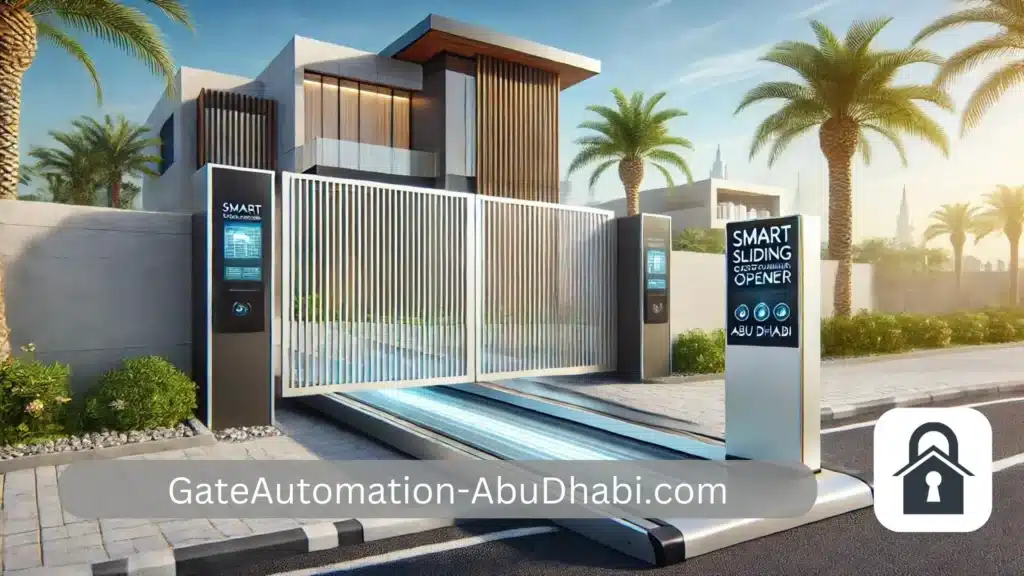 Sliding Gate Opener Installation - Abu Dhabi 2 2. sliding gate opener in a modern residential area of Abu Dhabi 2