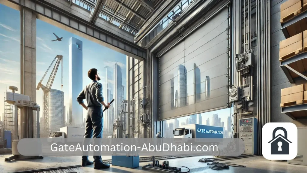 Sectional Industrial Door Repair Abu Dhabi 1 21. repairing a sectional industrial door in Abu Dhabi